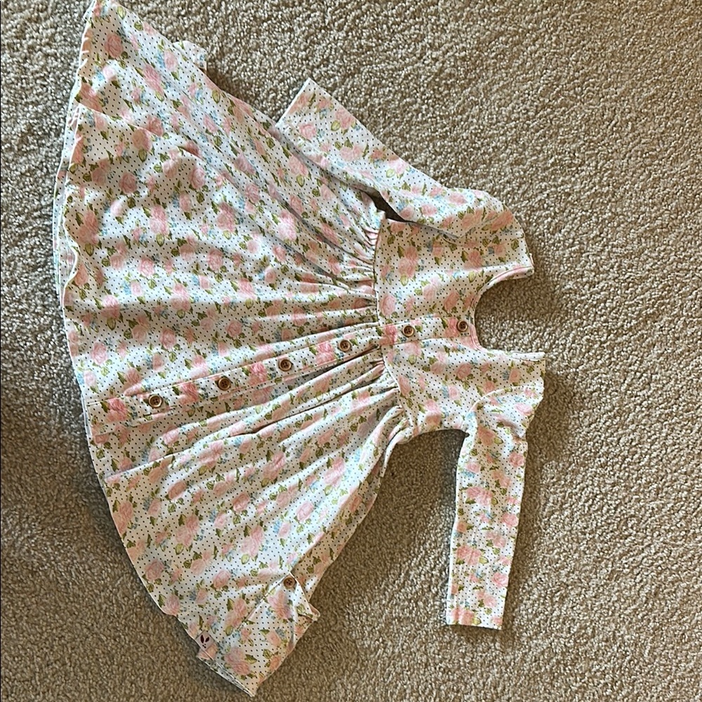 Floral Pink Kids Dress